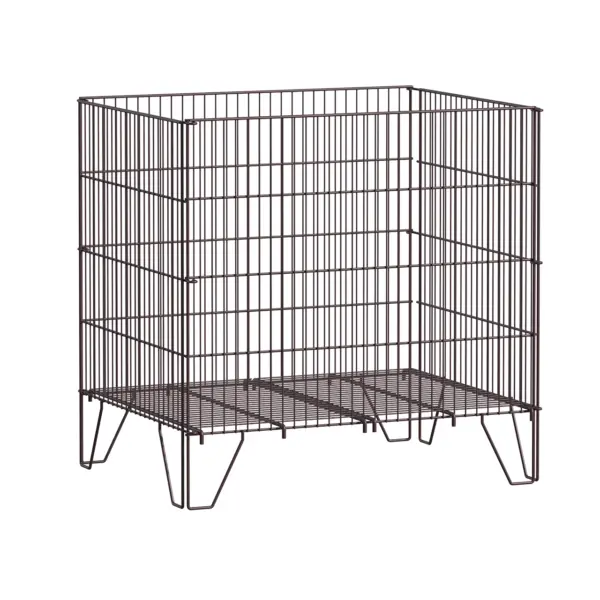 Cesta Promocional de Rejilla — Expositor Metálico Abierto para Artículos a Granel