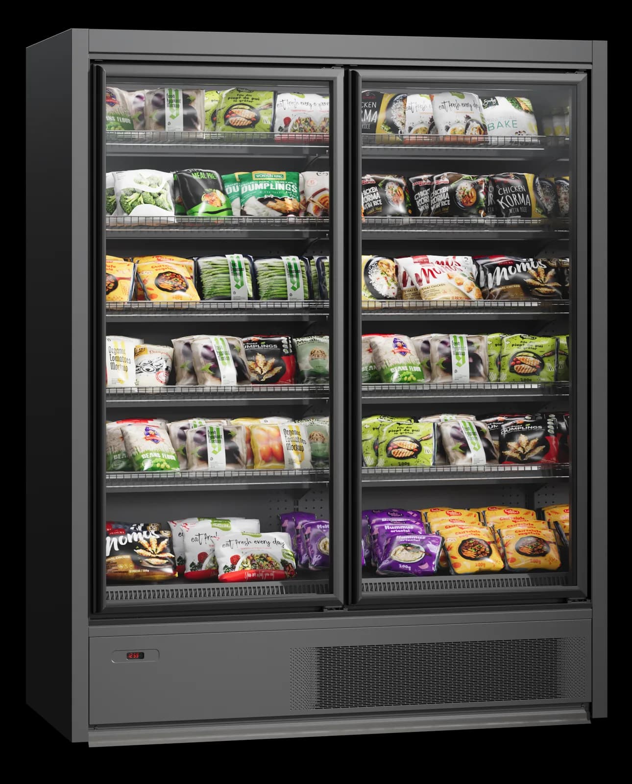 Cooles Slim Freeze Pro — Vitrina Congelación Plug-in Premium | Modex Market expositor frigorífico — Modex Market España