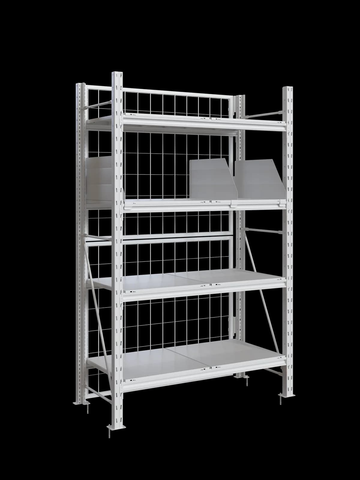 mini rack 1m blanco front