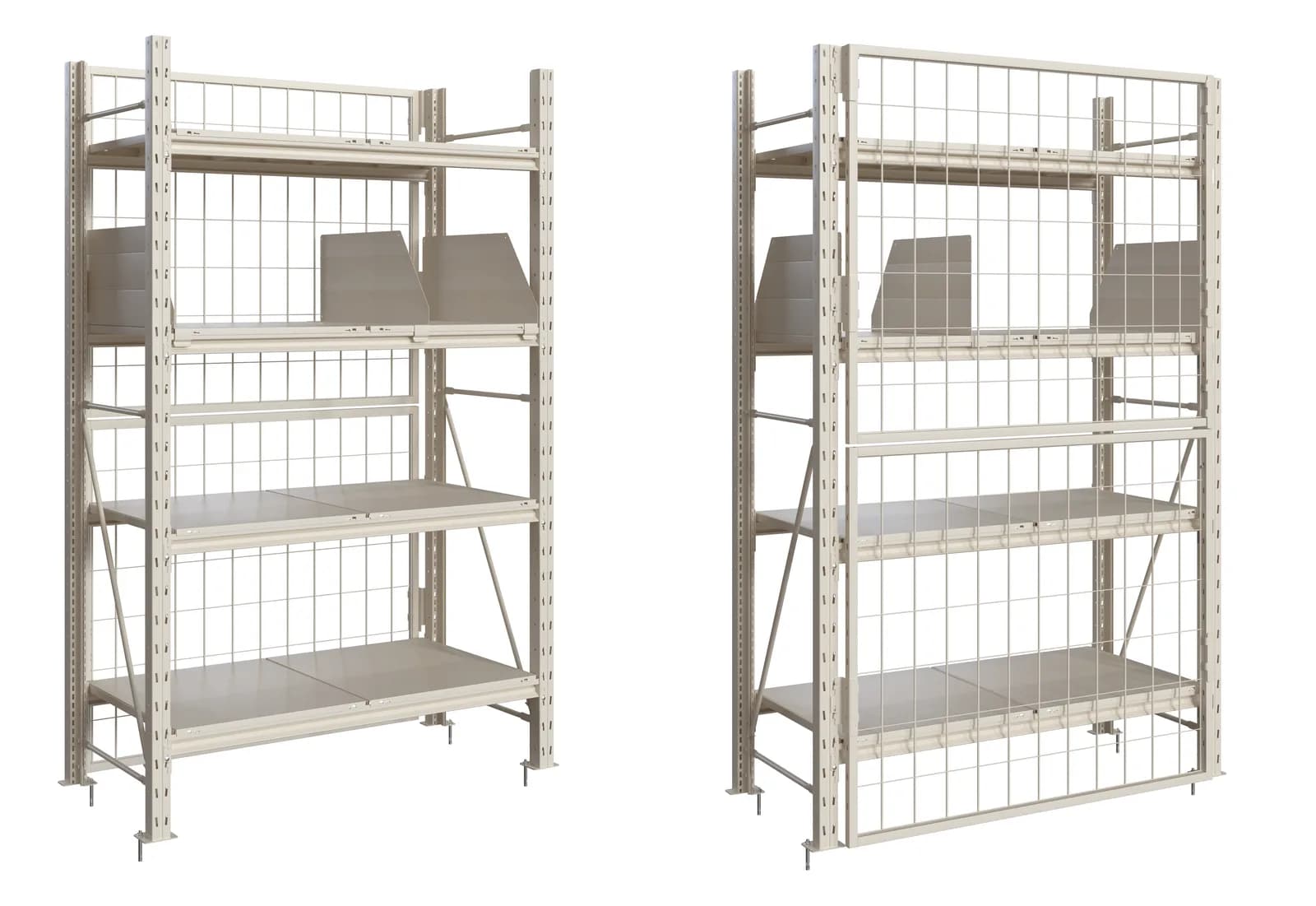 mini rack 1m blanco front back