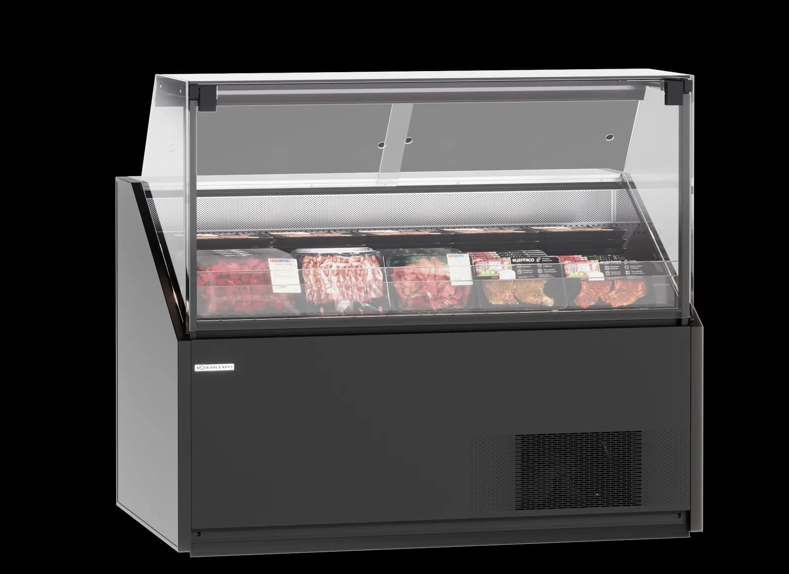 Quadros Slim — Mostrador Refrigerado Gastronómico expositor frigorífico — Modex Market España