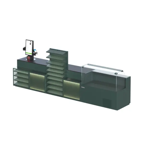 Checkout Line — Mostrador de Caja Lineal para Supermercados