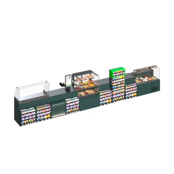 Caja con Cinta Transportadora — Checkout Profesional para Supermercados 2