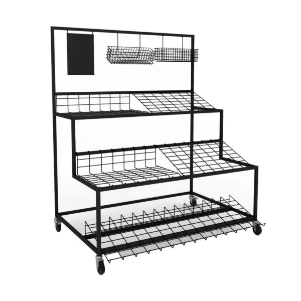 Greora Escalera — Expositor Escalonado para Frutas y Verduras