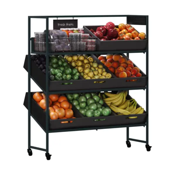 Greora Multinivel — Expositor por Alturas Compacto para Frutas y Verduras 2