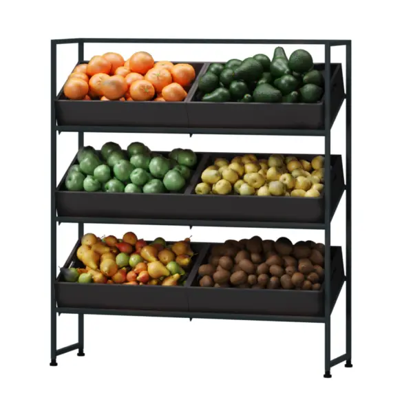 Greora Multinivel — Expositor por Alturas Compacto para Frutas y Verduras 4