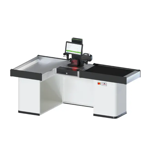 SELINE EVO + ROTO 15,6″ — Terminal de Autocobro con Pantalla Rotativa | 900 mm