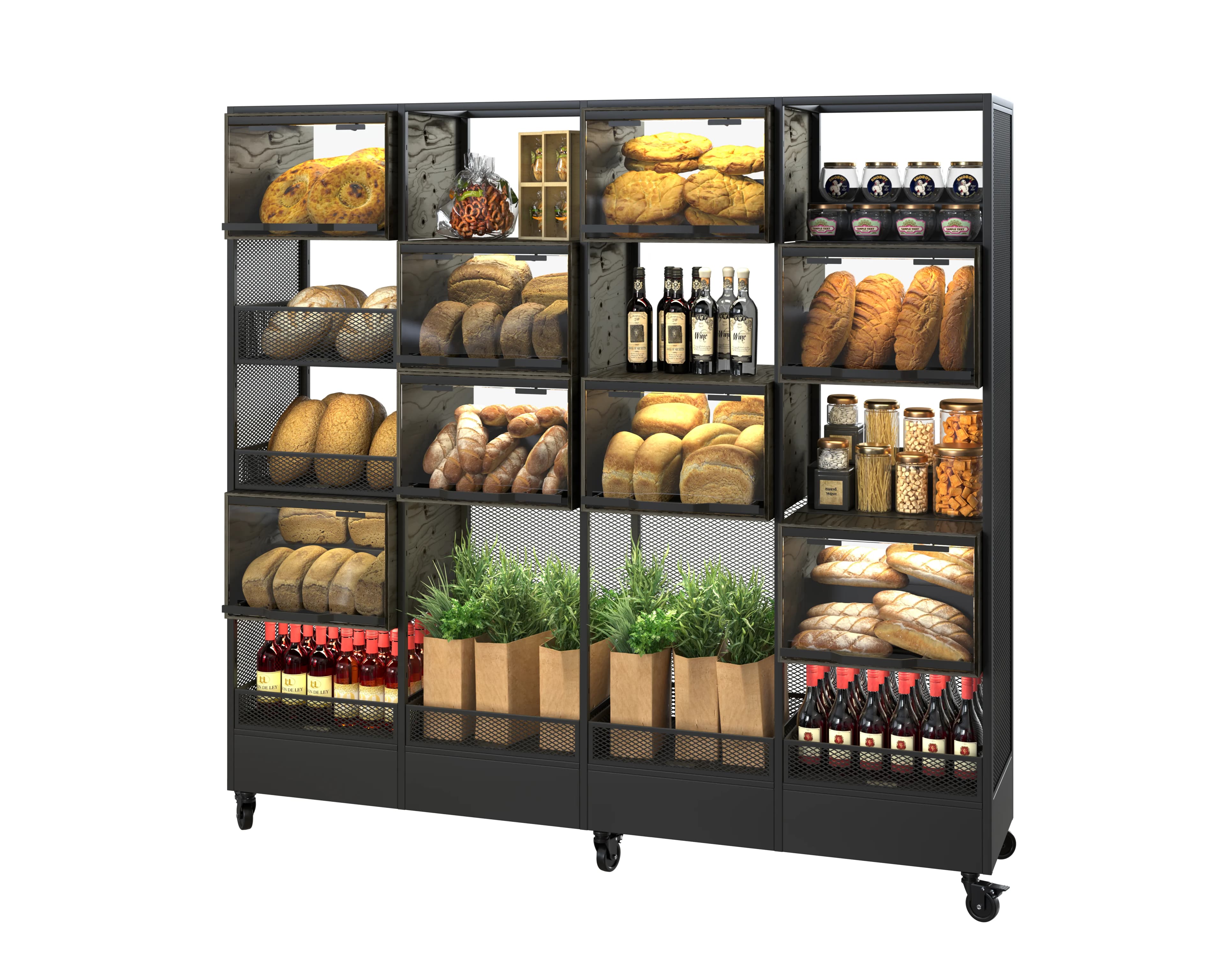 Estantería de panadería Volokno Shafa — Modex